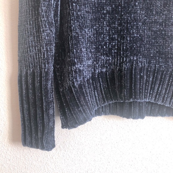 Cynthia Rowley mock neck royal blue sweater - Picture 2 of 5